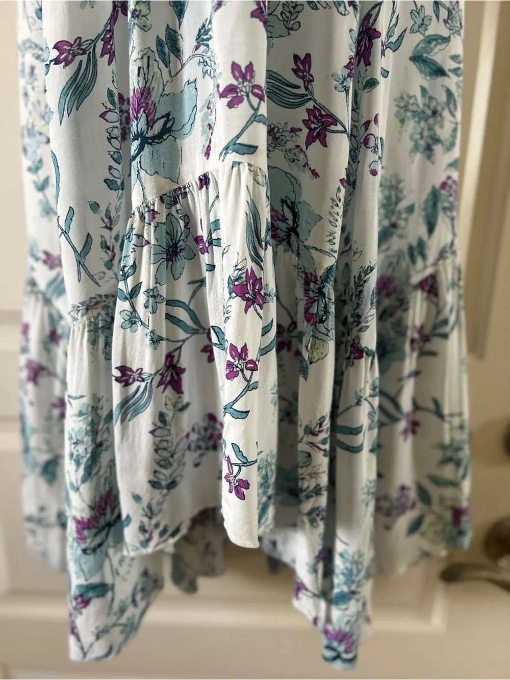 FREE PEOPLE Heat Wave Floral Combo Printed Pink Maxi Dress Size S, EUC